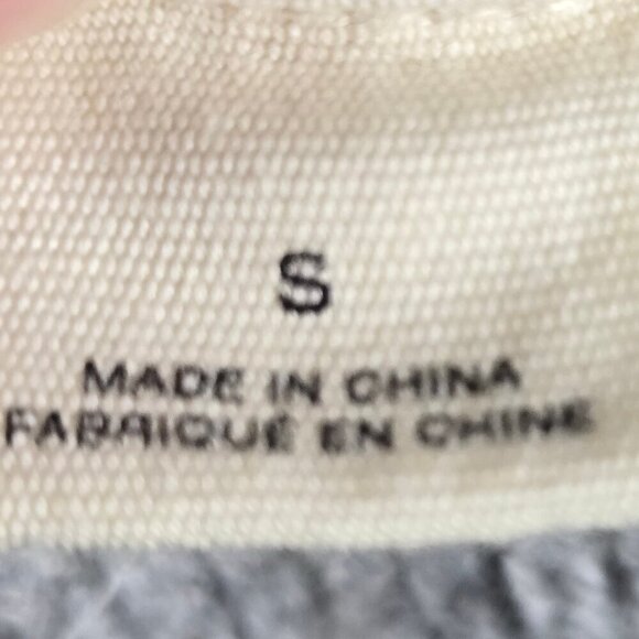 Anthropolgie MOTH Blakely Knit Blazer Size Small Gray White Trim 1 Button Close - Picture 11 of 15